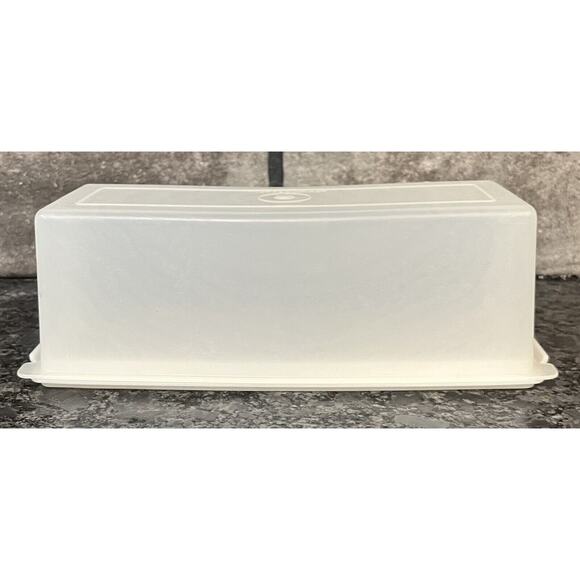 Vintage Tupperware Velveeta Cheese Keeper Butter Cracker Container #518-1 #519-2 - Picture 2 of 8
